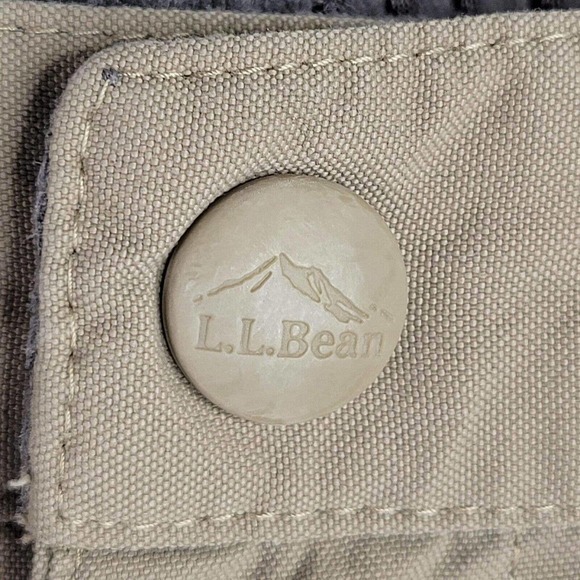 LL Bean Nylon Hiking Pants Convertible Shorts Tan Size L Short 38X29 - Picture 10 of 14
